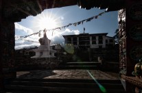 Morning Sun Over Tengboche Monastery